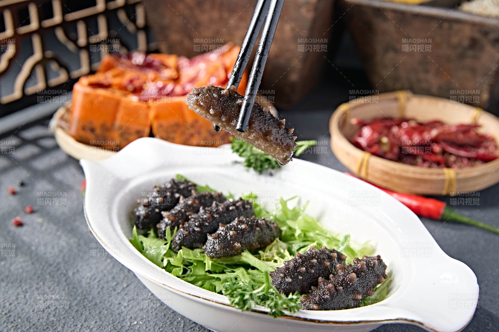 火锅食材泡发迷你梅花参图片