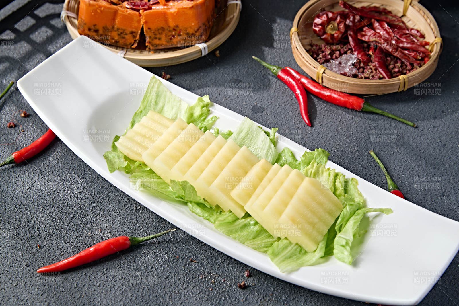 新鲜鲜切土豆片马铃薯片图片