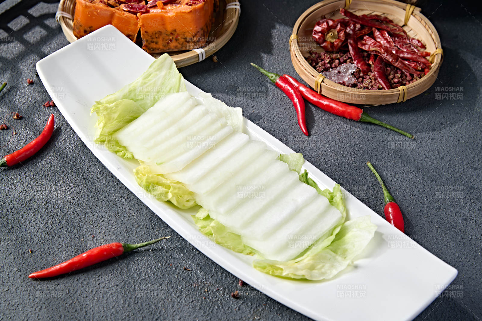 火锅食材鲜切冬瓜片图片