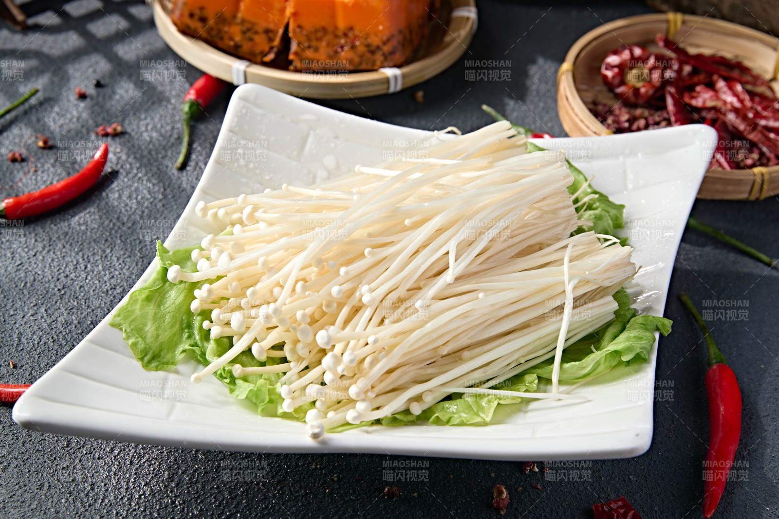 新鲜食用菌金针菇图片