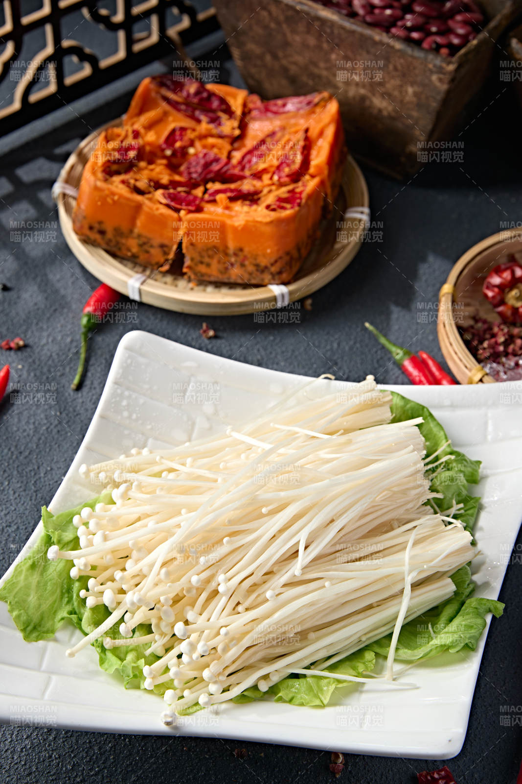 新鲜食用菌金针菇图片