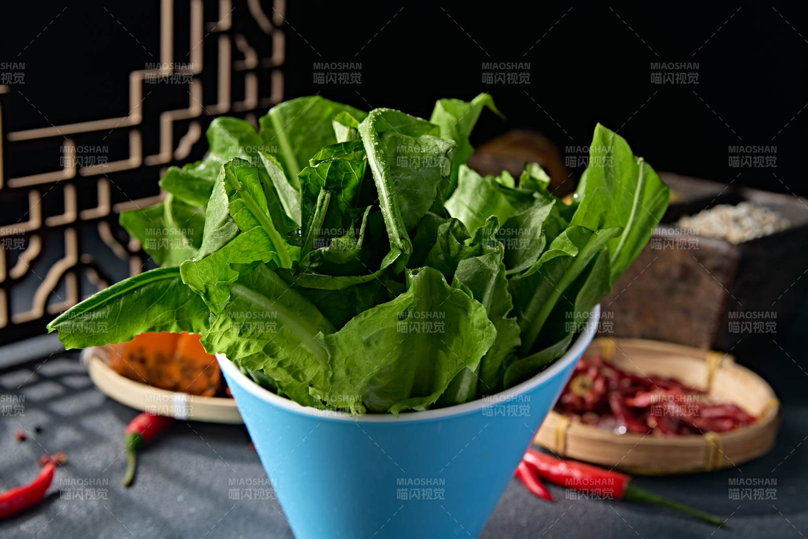 新鲜的油麦菜图片