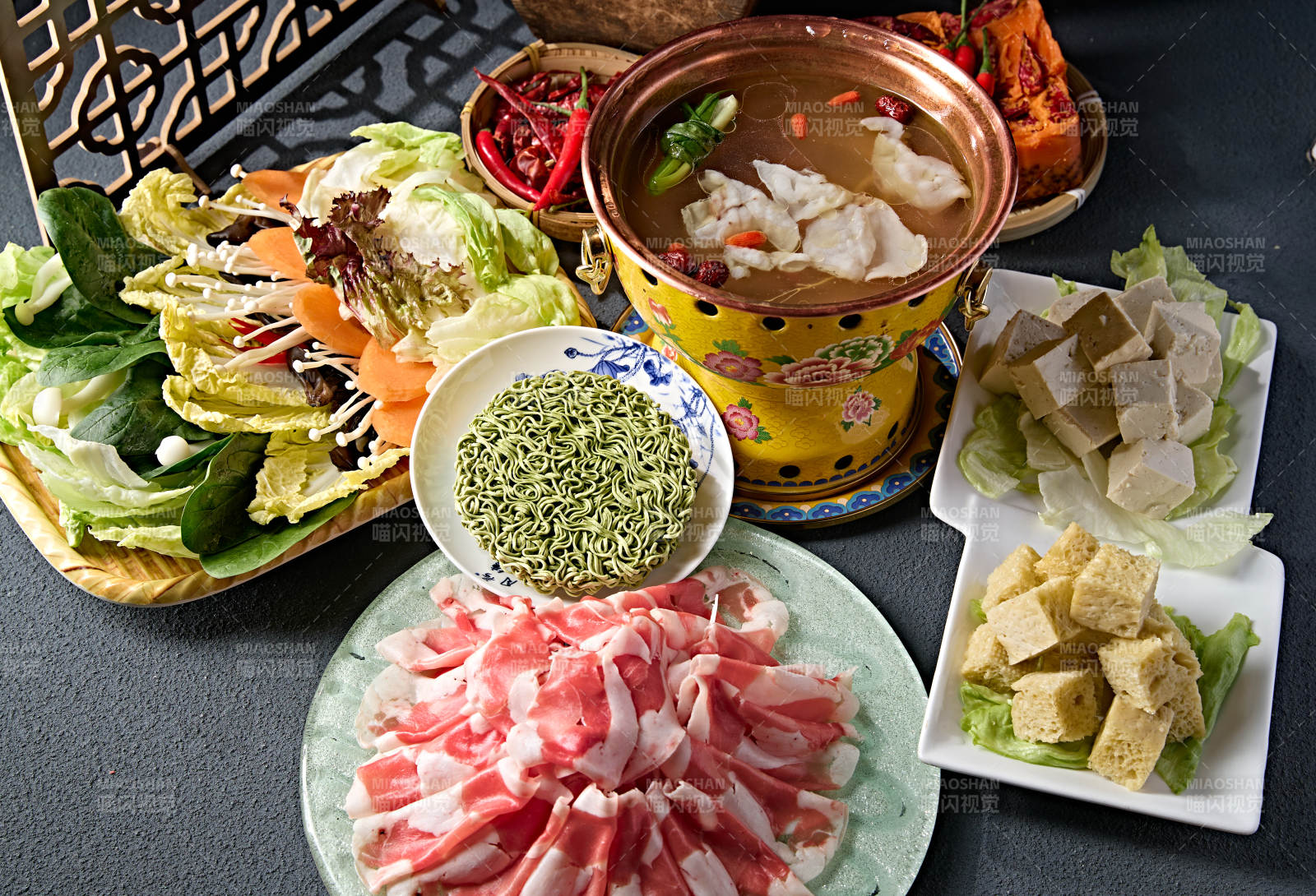 美味小火锅套餐美食组合图片