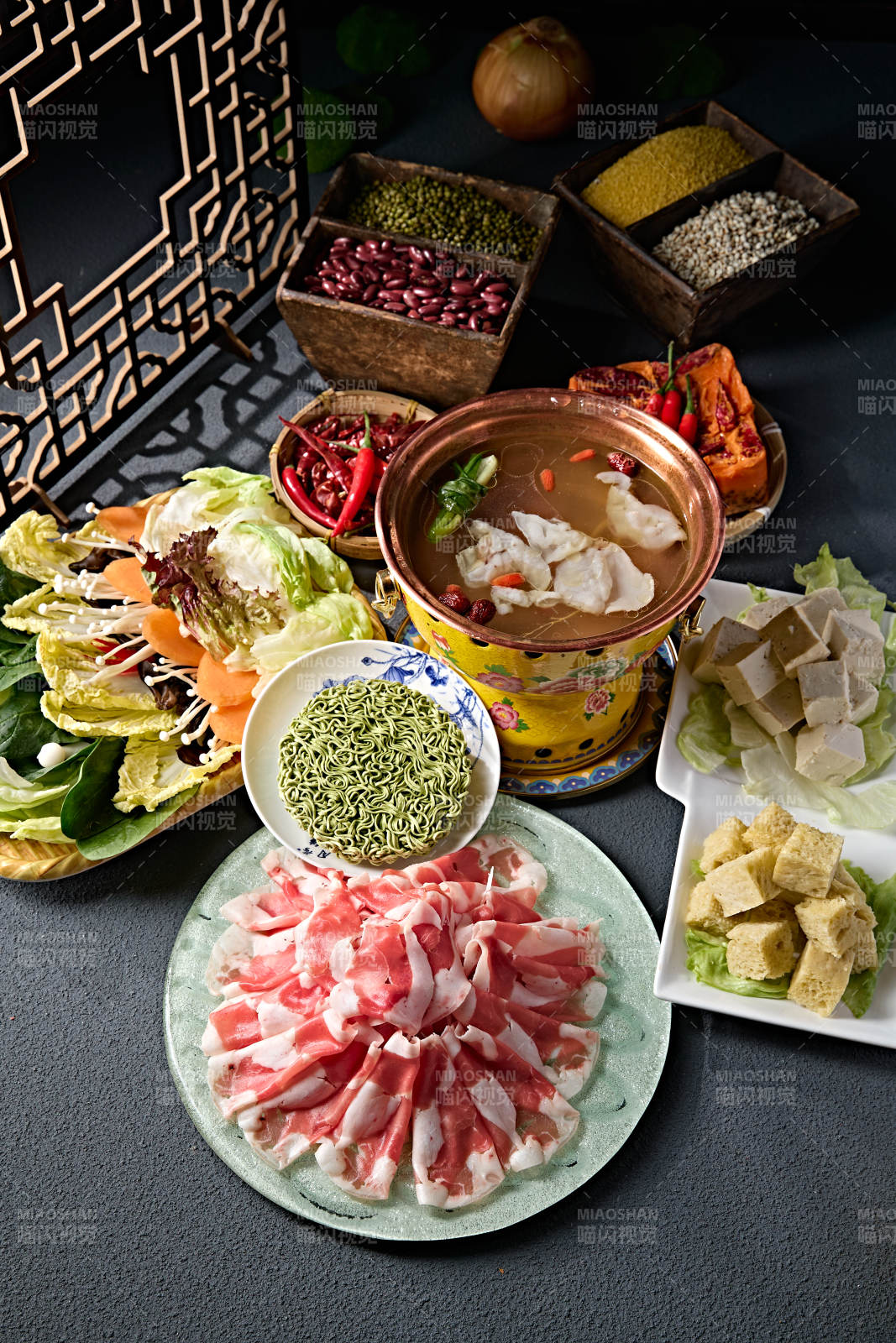 美味小火锅套餐美食组合图片