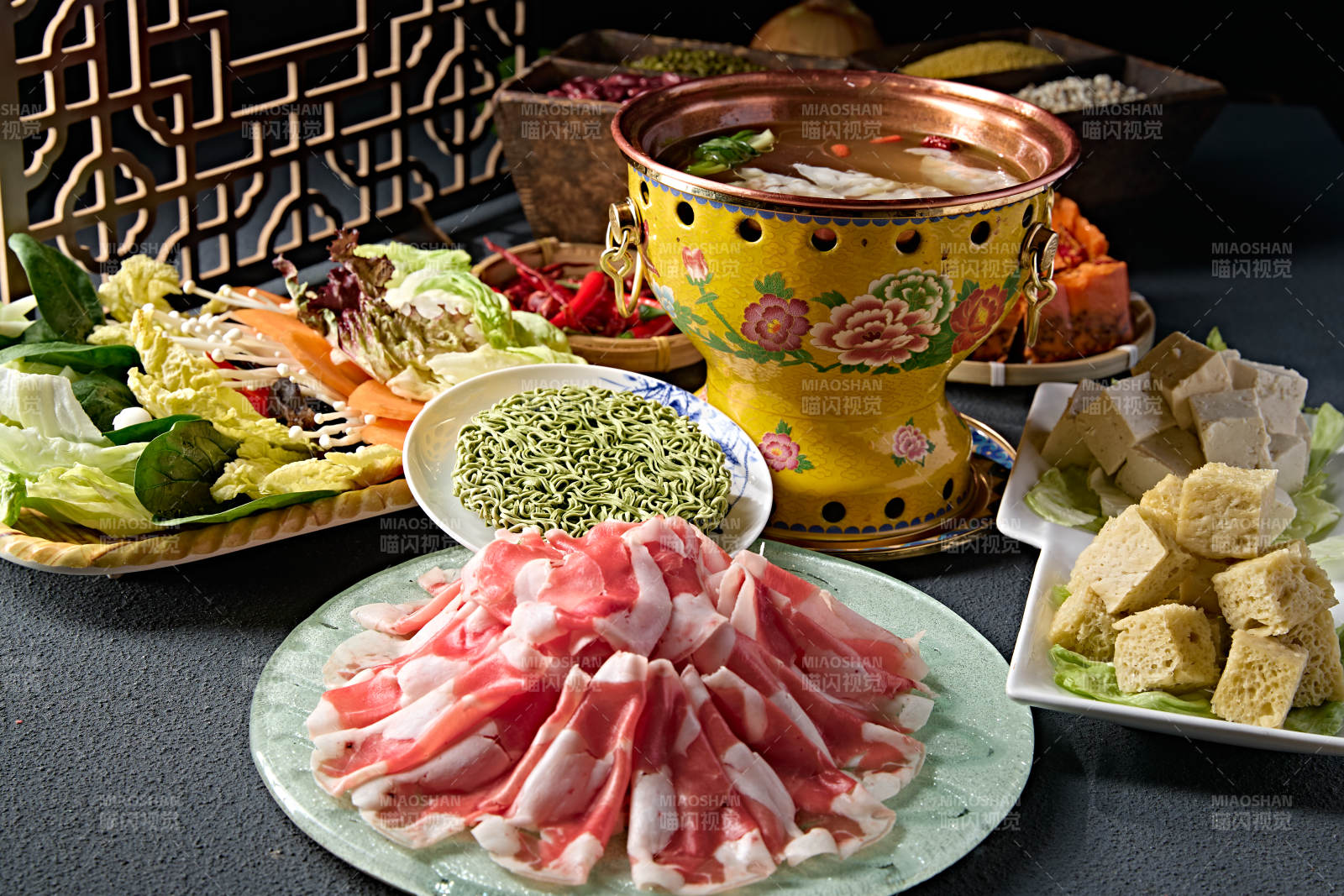 美味小火锅套餐美食组合图片