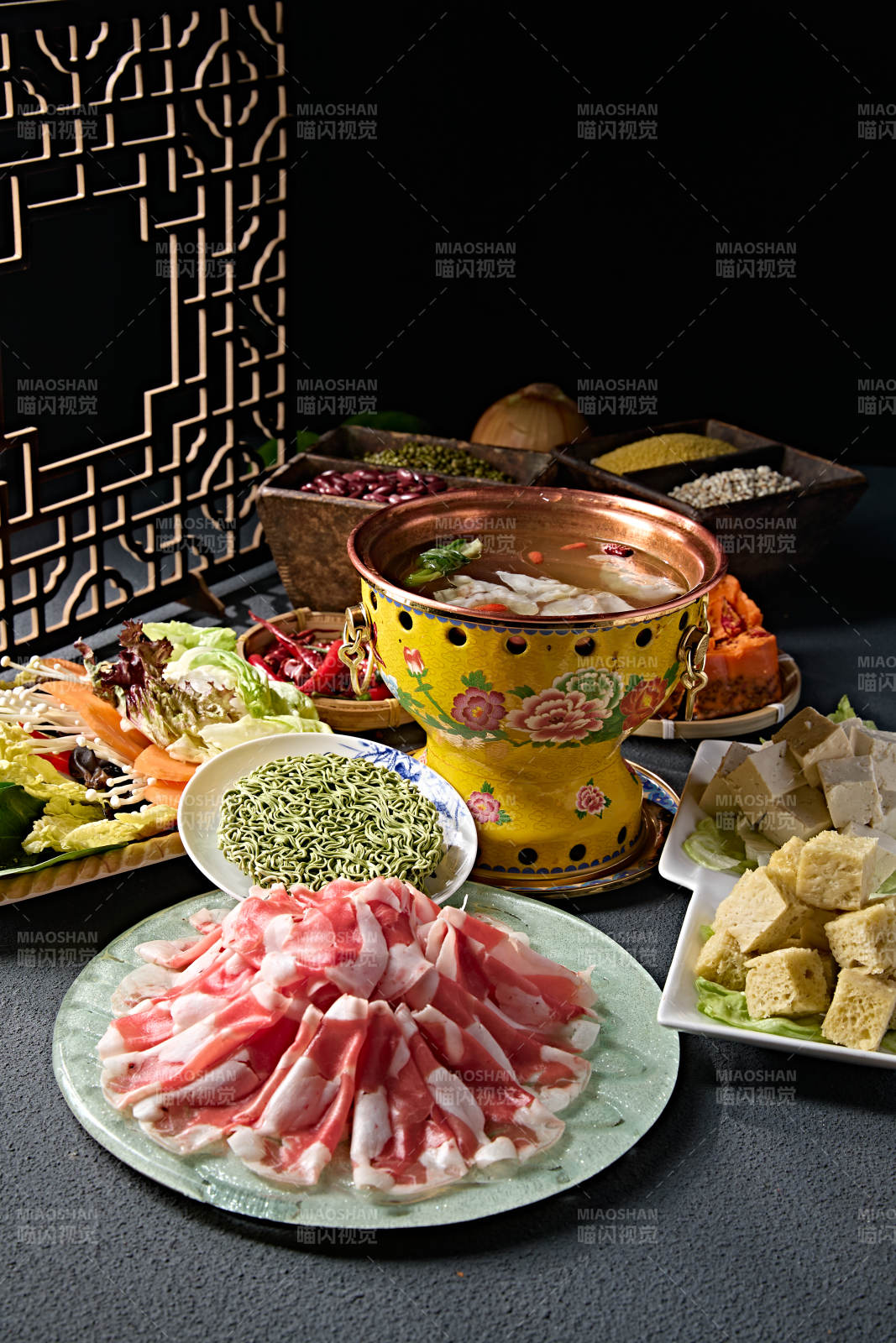 美味小火锅套餐美食组合图片