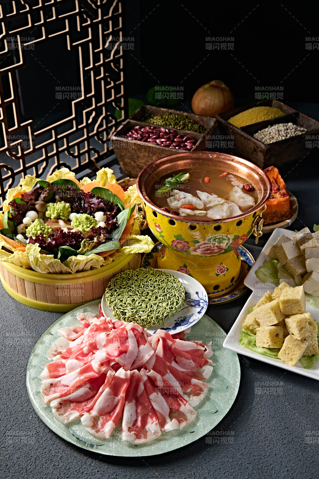 美味小火锅套餐美食组合图片