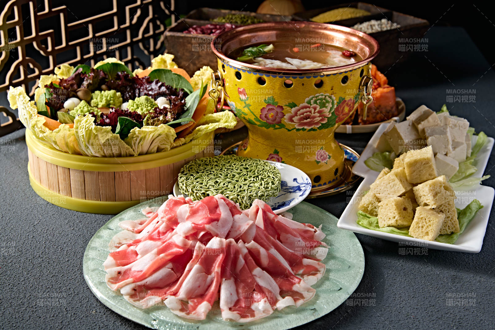 美味小火锅套餐美食组合图片