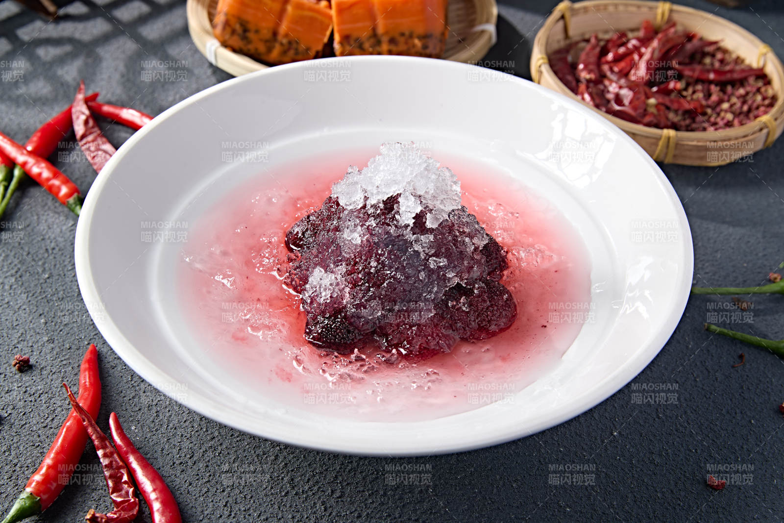 糖水冰镇燕窝杨梅图片