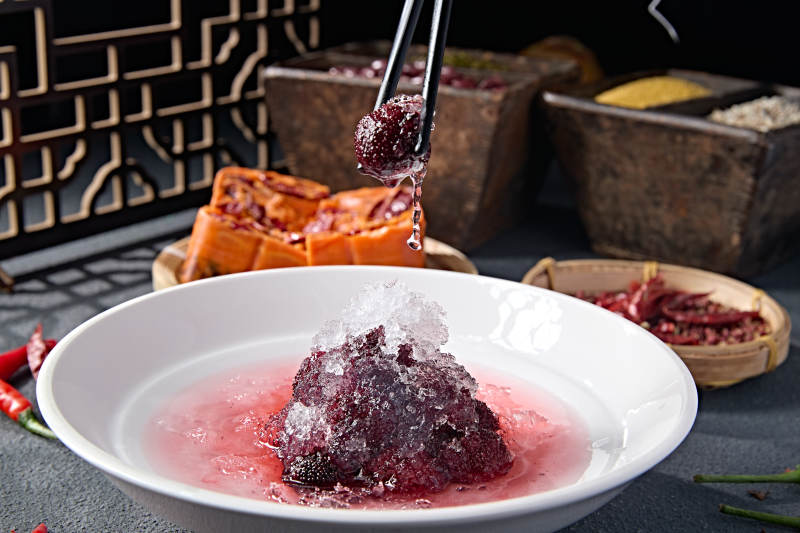 糖水冰镇燕窝杨梅图片