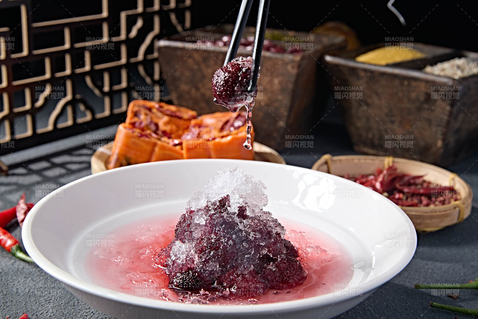 糖水冰镇燕窝杨梅图片