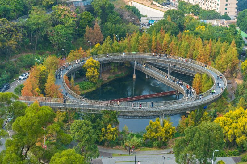 福州福道秋景图片