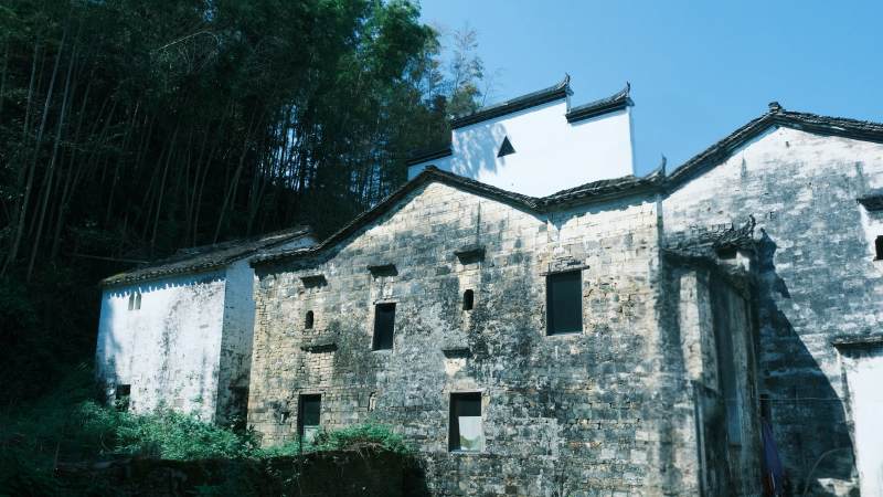 婺源古村老屋静谧景图片