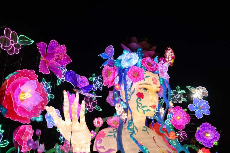 云南花漾女神夜光秀图片