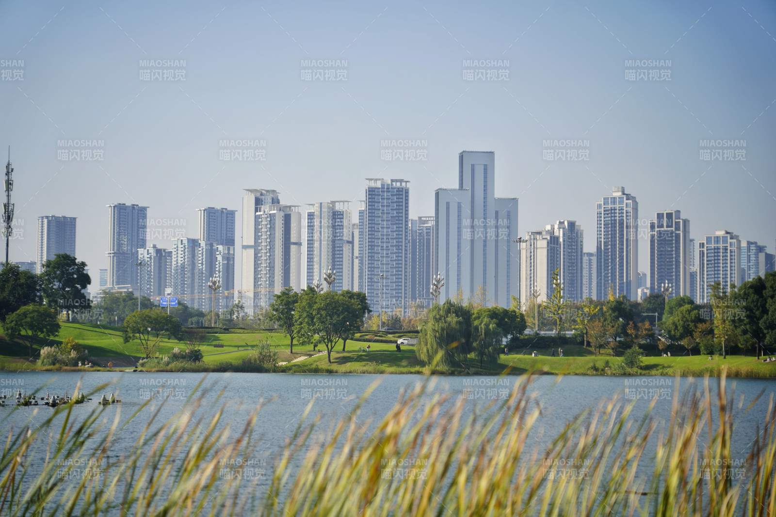 成都秦皇湖风景图片
