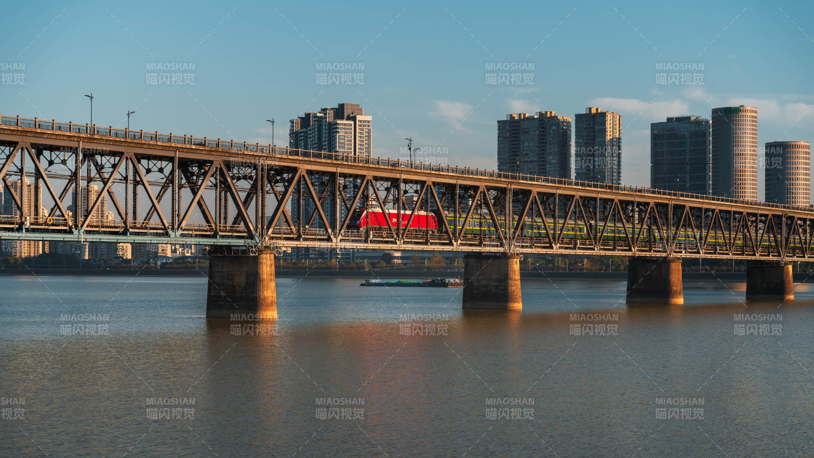 杭州钱塘江大桥城市大桥风光图片