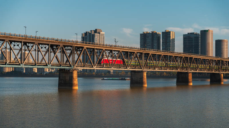 杭州钱塘江大桥城市大桥风光图片