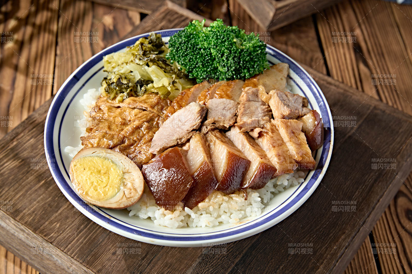 重庆卤味套餐饭-猪脚肉卷双拼套饭图片