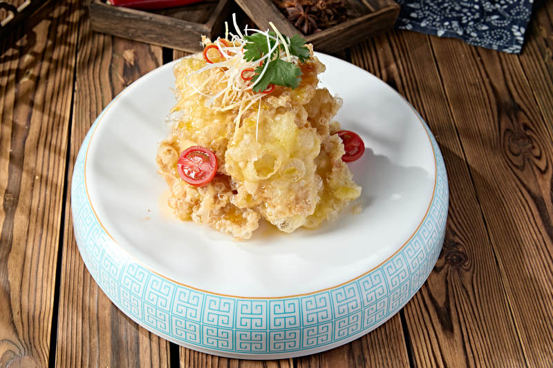 经典东北美食干炸锅包肉图片