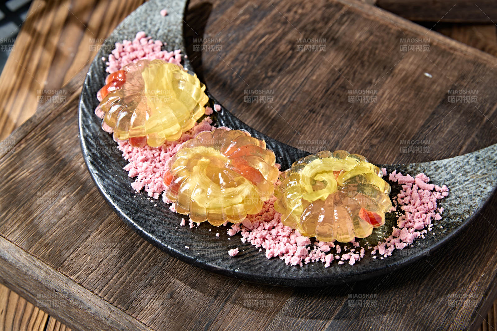 美味茶餐枸杞当归水晶果冻布丁图片