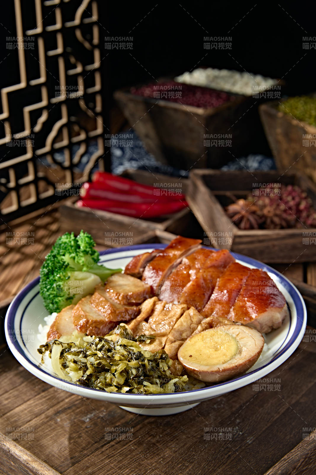 广式叉烧拼烧鹅饭图片