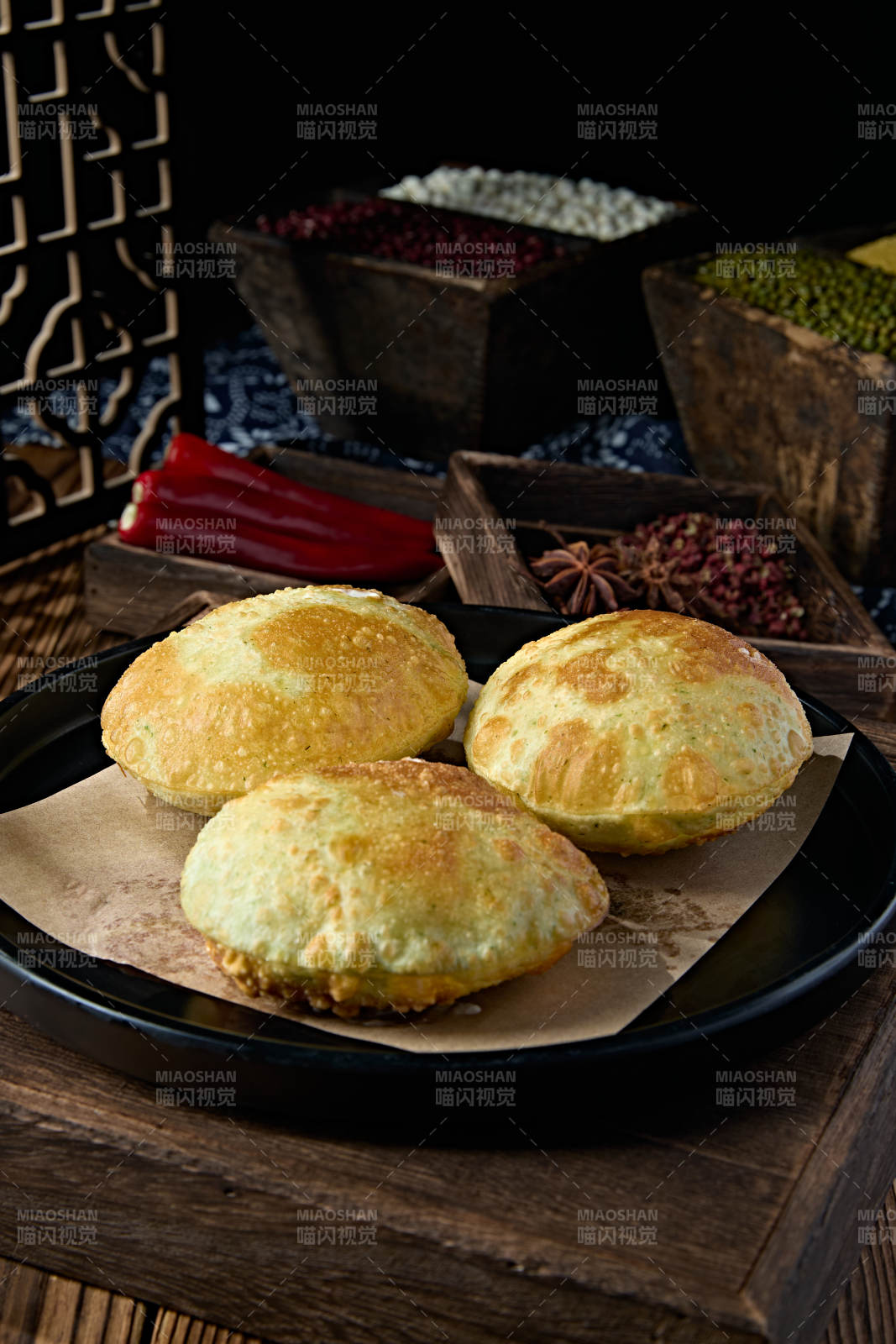 香炸气泡奶香芝士焗榴莲饼图片