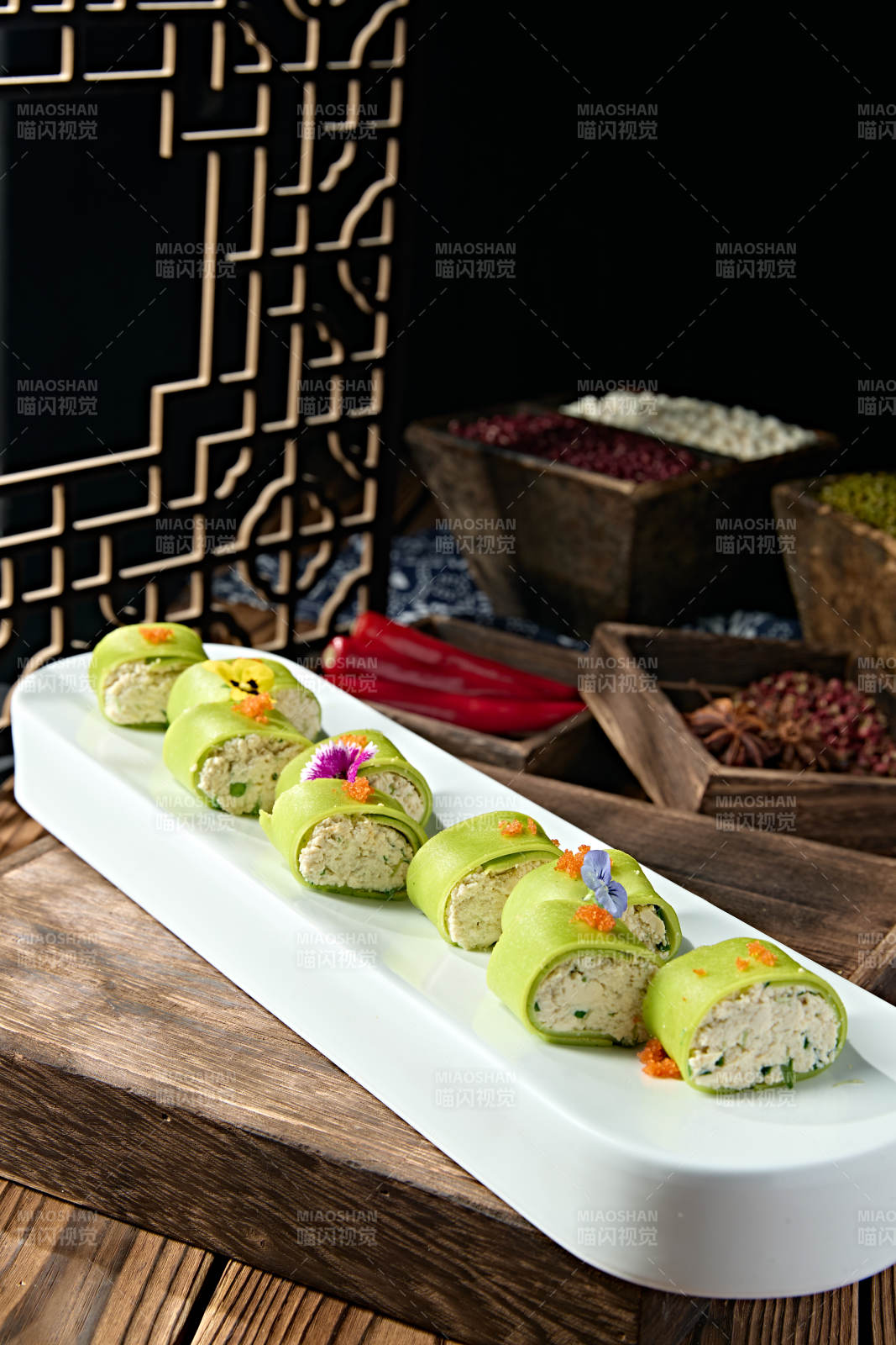 玉子煎蛋卷小葱嫩豆腐图片