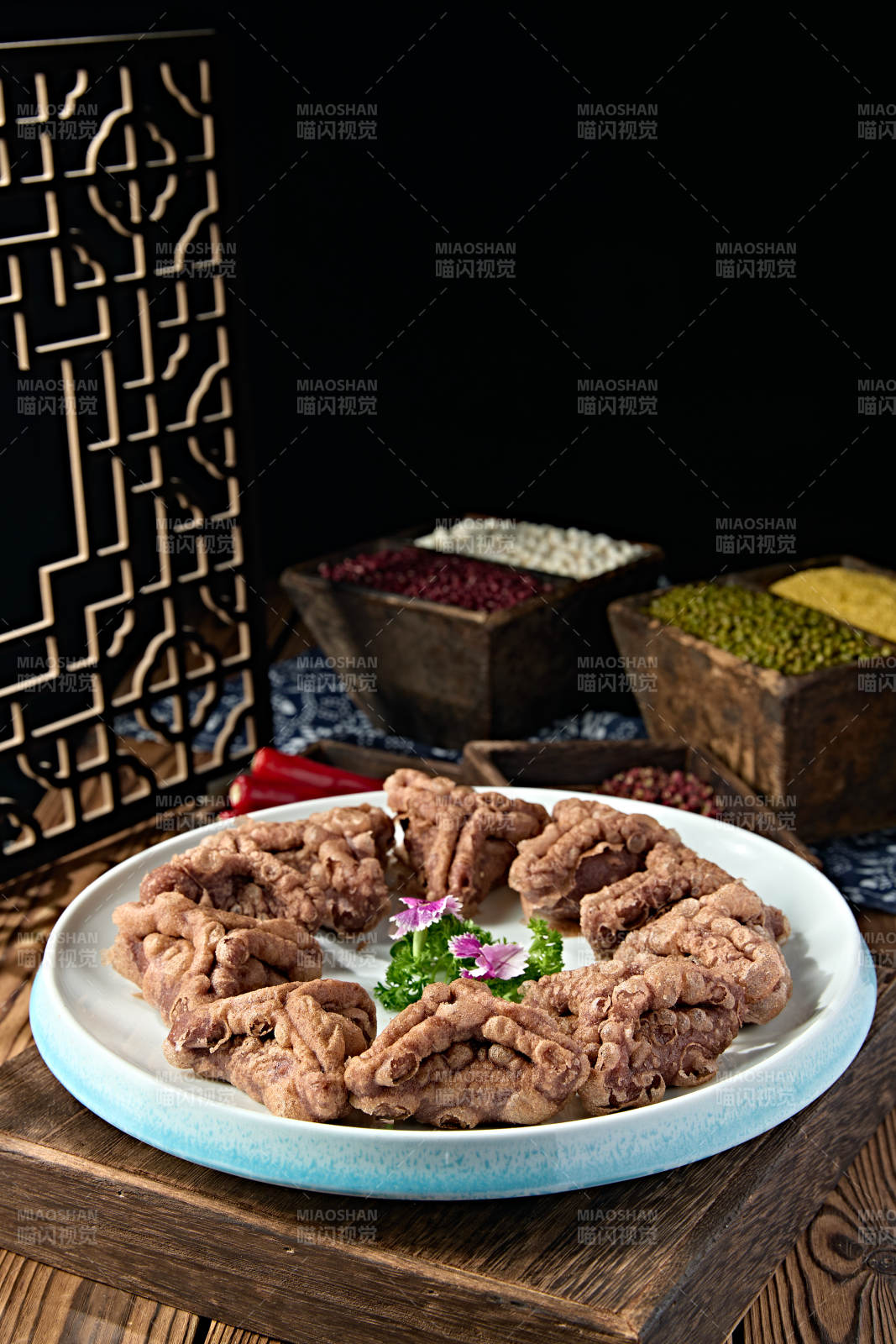 张垣美食黑米油炸糕图片