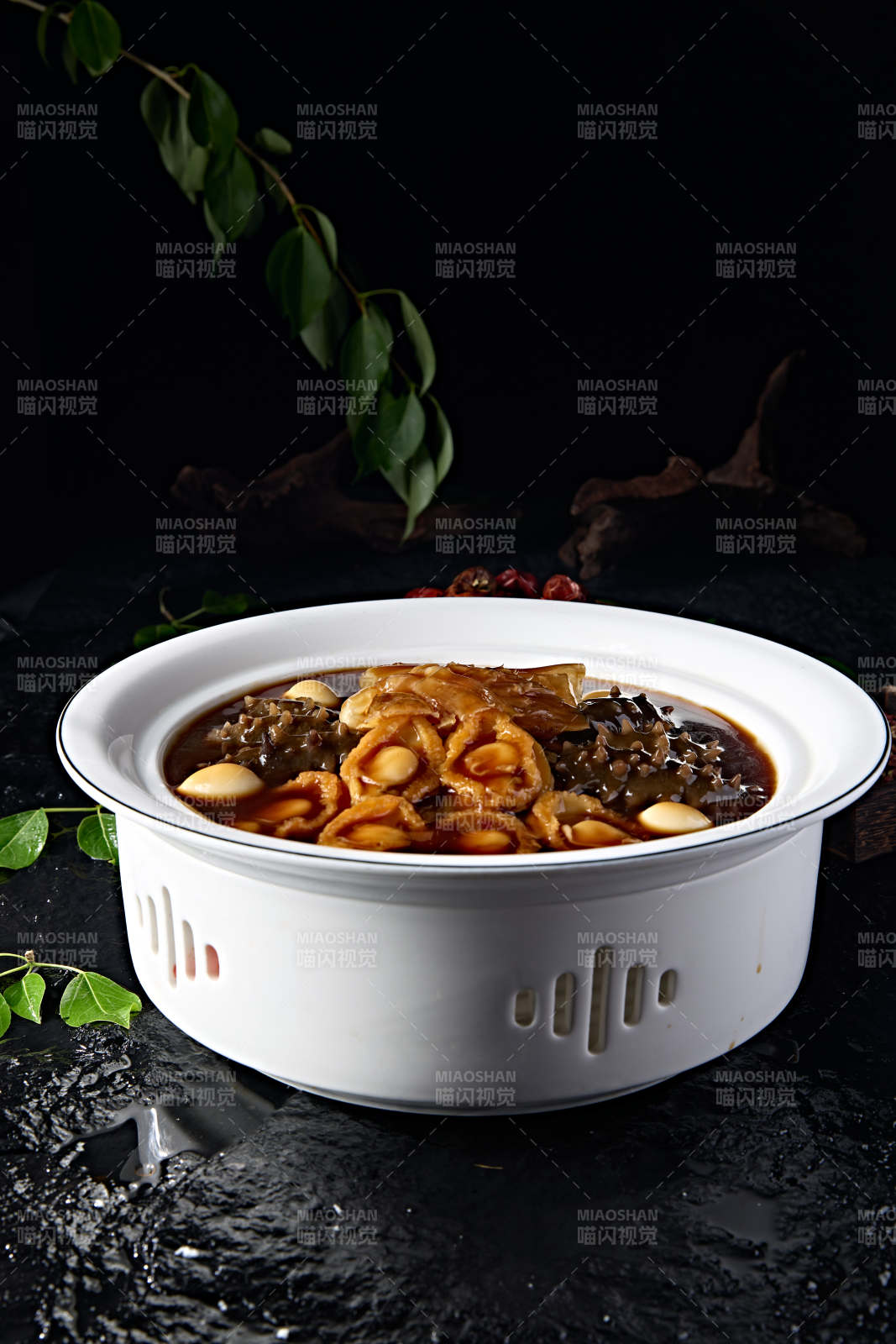 王府菜系浓汤四宝图片