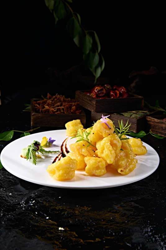 芝士酱芥末蜂蜜大虾球图片