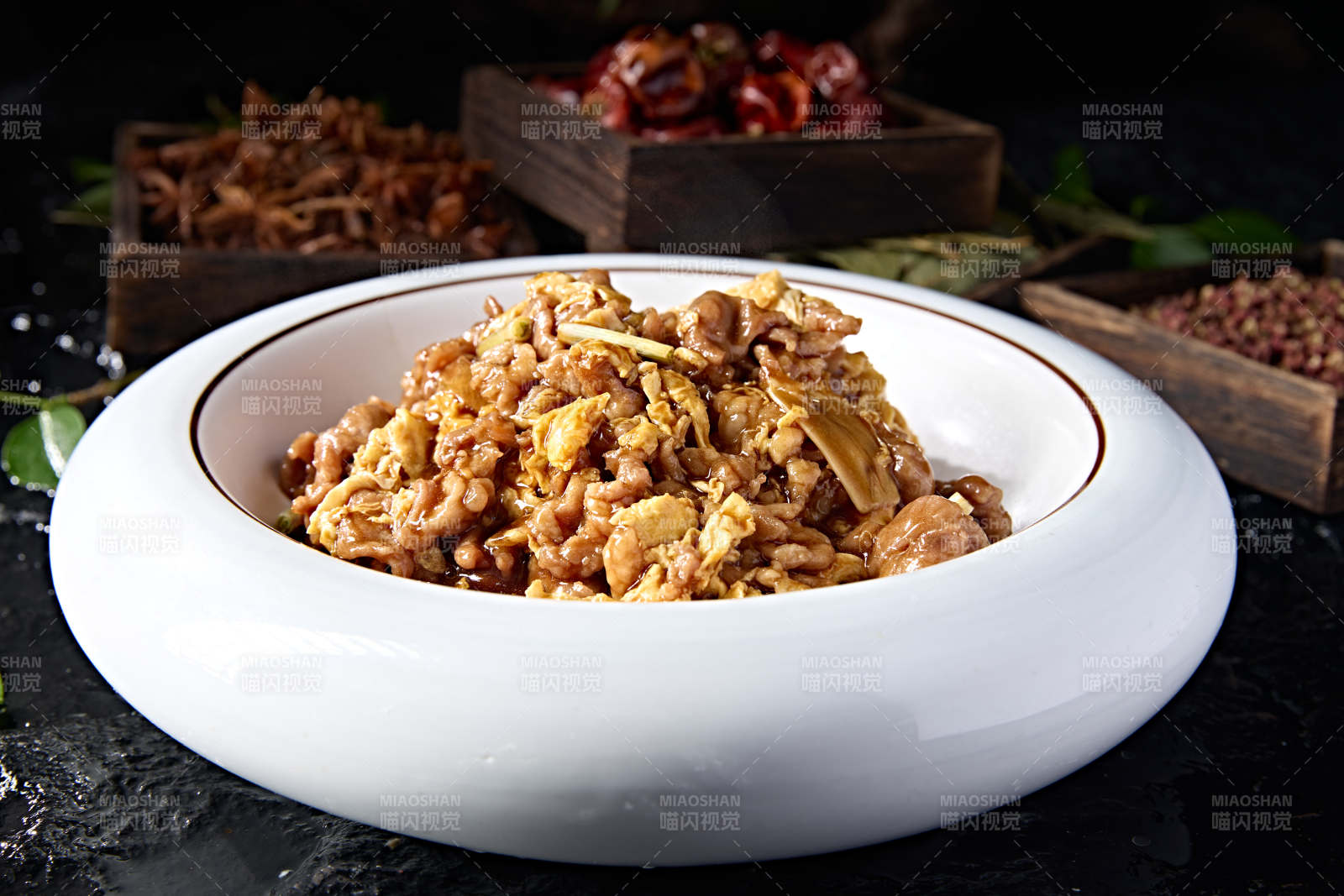 醋溜花黄鸡蛋木须肉图片