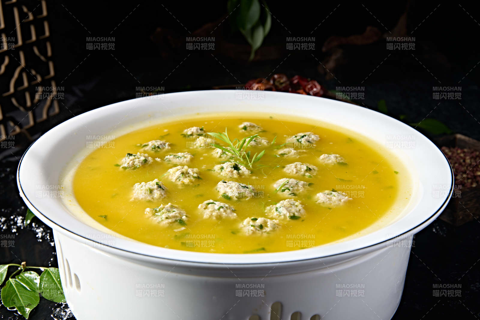 一品酸汤炖野菜珍珠肉丸图片