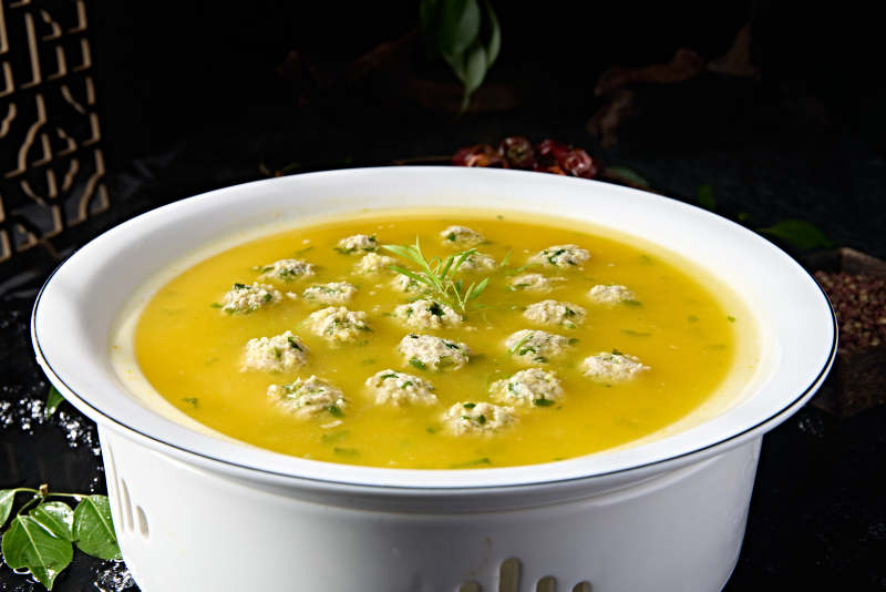 一品酸汤炖野菜珍珠肉丸图片