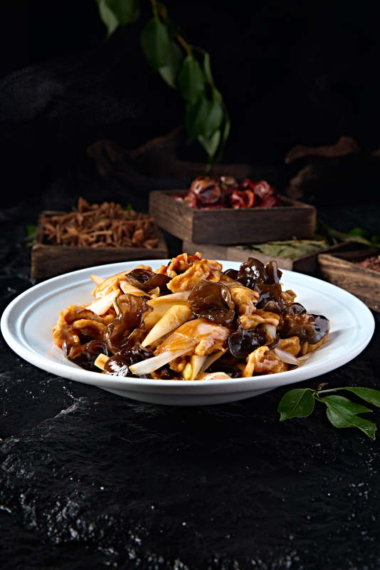 中餐木耳葱烧木须肉图片