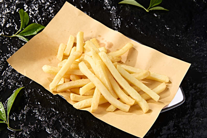 快餐美食油炸薯条番茄酱图片