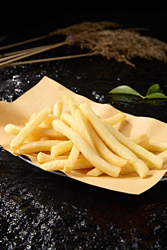 快餐美食油炸薯条番茄酱图片