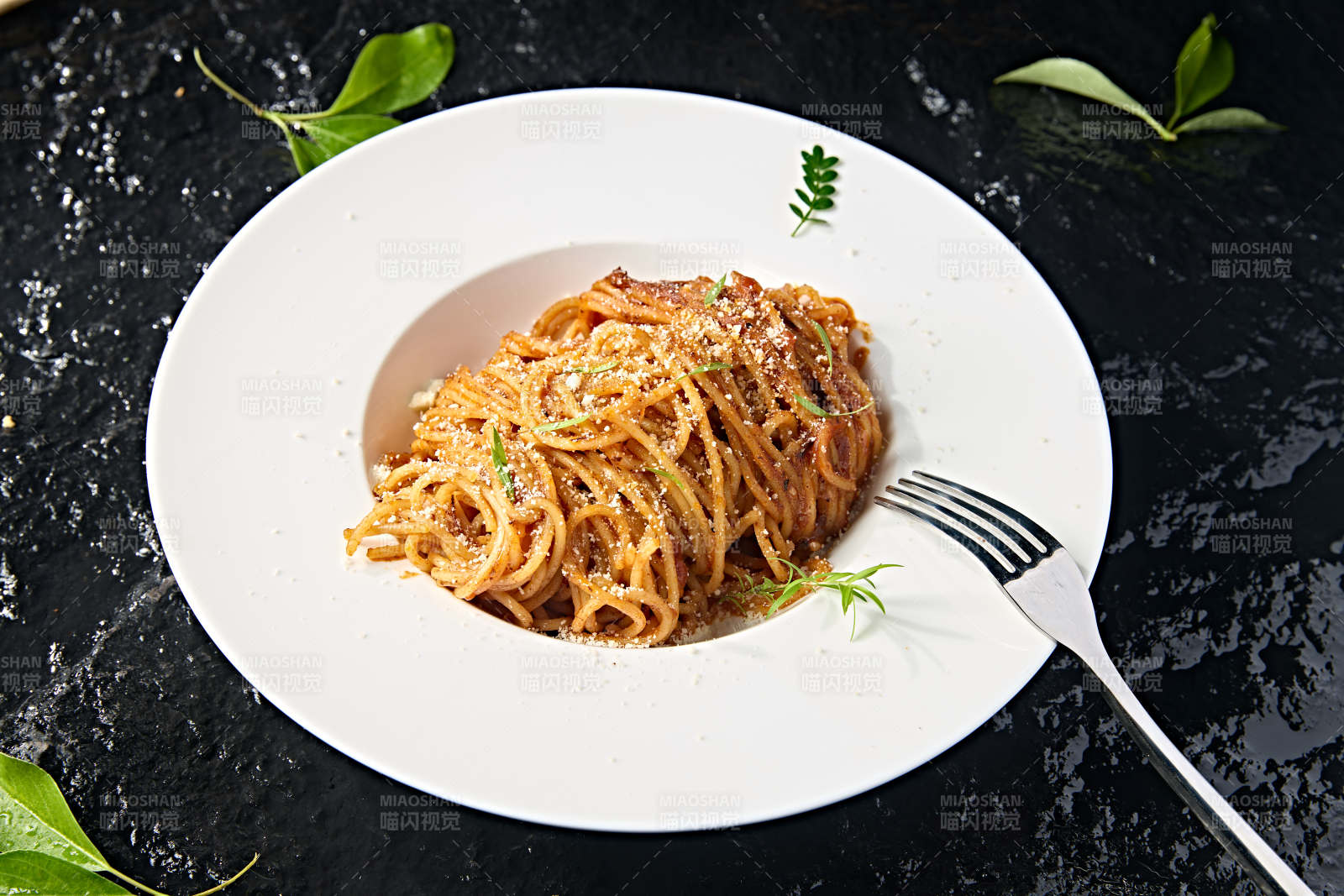 西餐美食意大利肉酱面图片