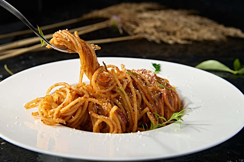 西餐美食意大利肉酱面图片