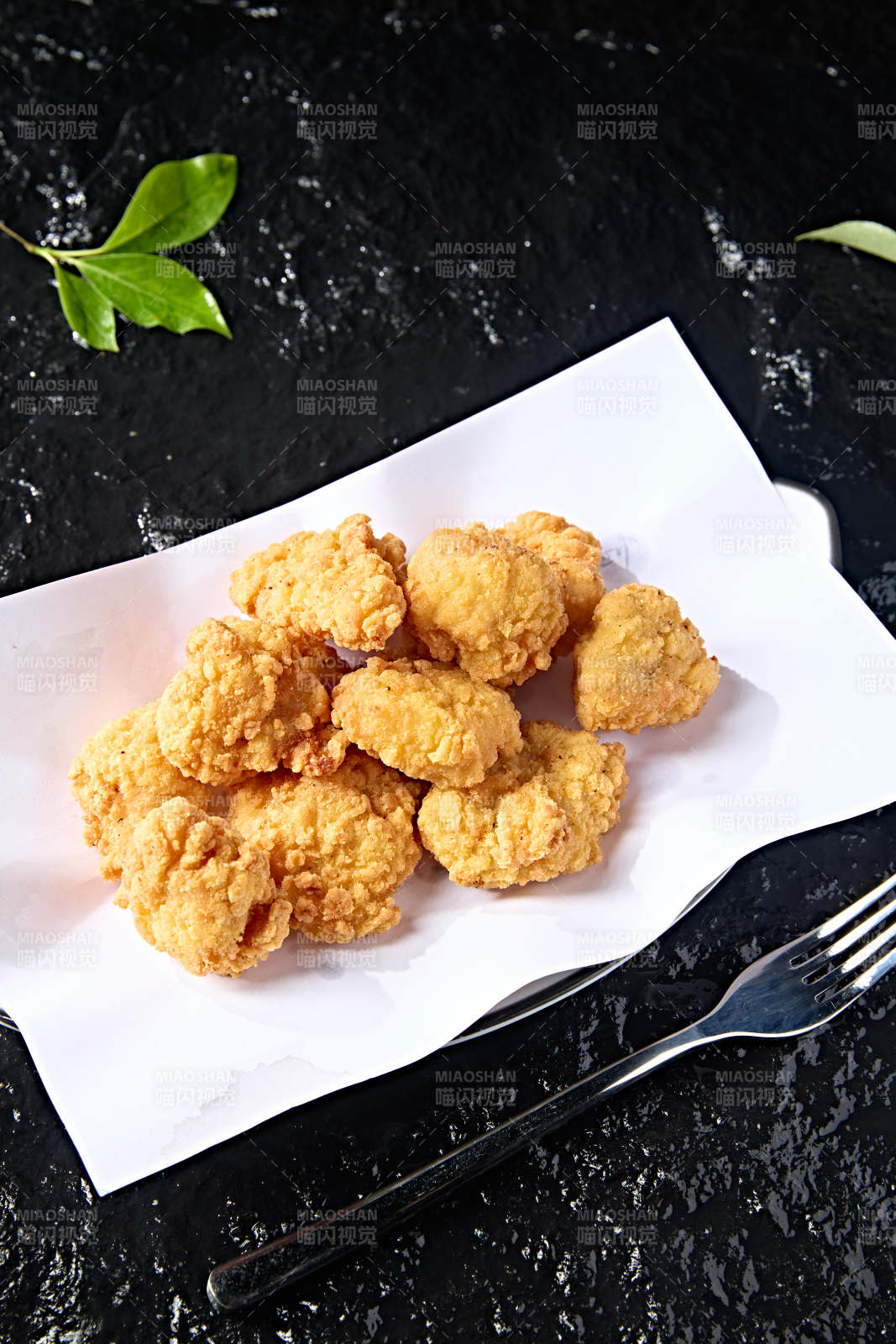 快餐美食油炸鸡米花图片