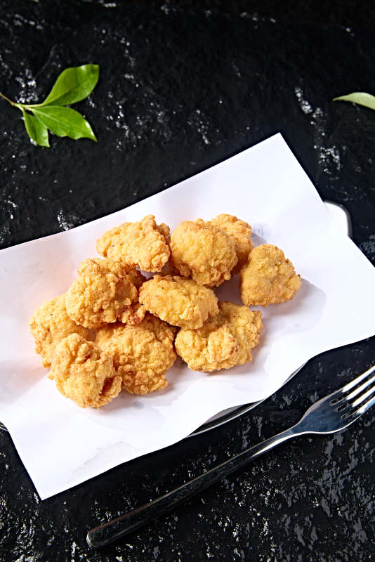 快餐美食油炸鸡米花图片