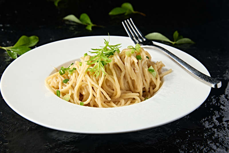 西餐美食奶油芝士意面图片