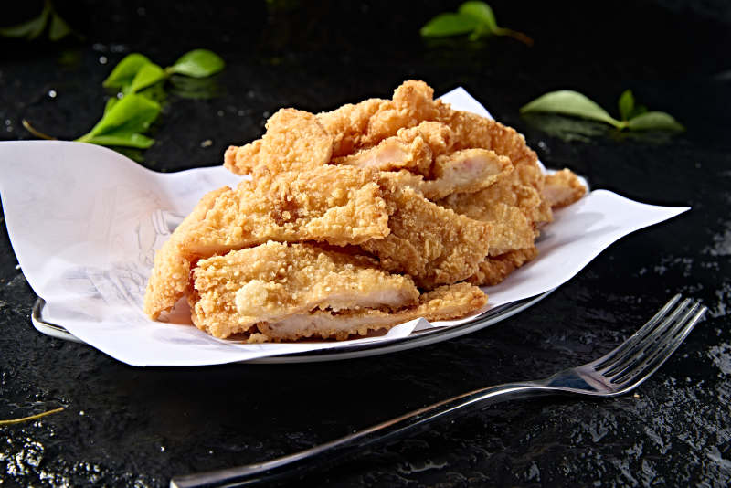 西餐快餐油炸大鸡排图片