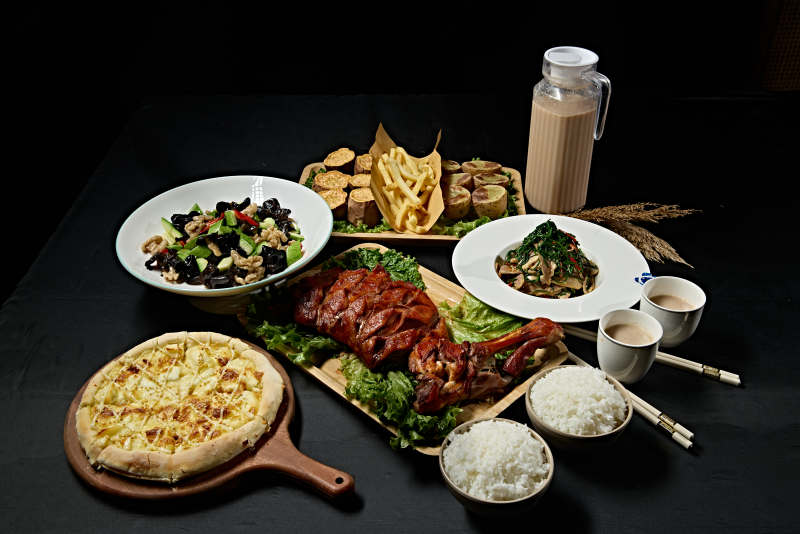 美食套餐组合实物组合一组美食图片