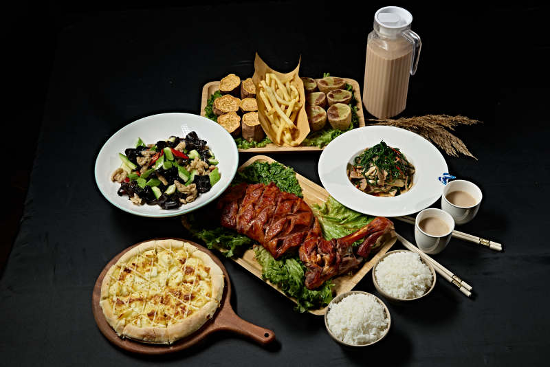 美食套餐组合实物组合一组美食图片