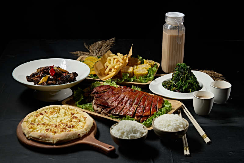 美食套餐组合实物组合一组美食图片