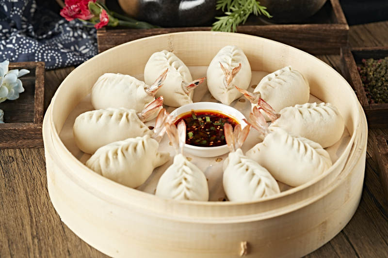 现包的传统沙县蒸虾饺图片