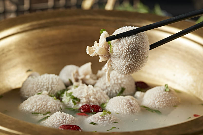 内蒙蓝旗传统美食水煮肚包肉图片