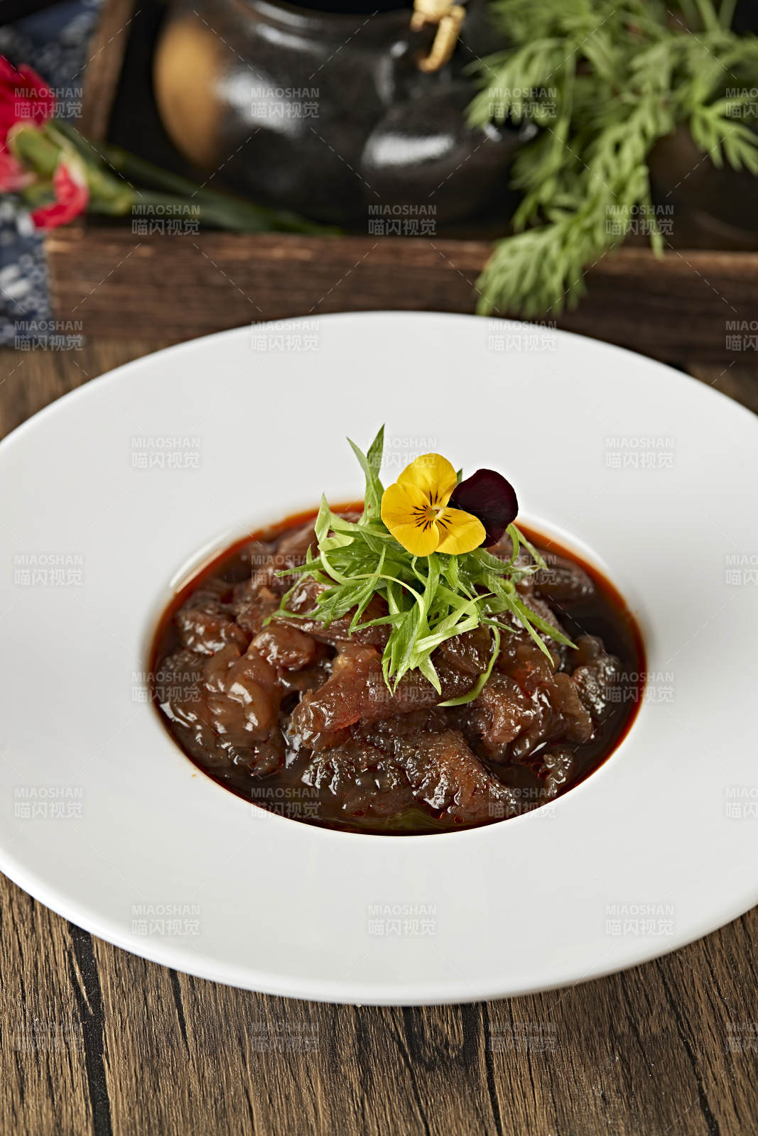 红油凉拌老醋蛰头图片