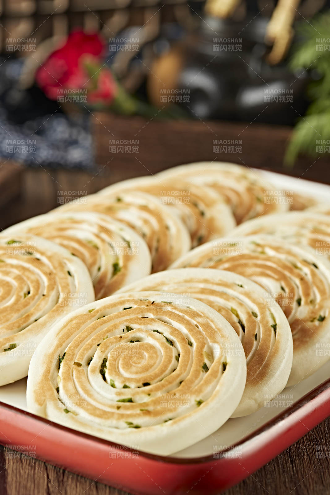 传统葱花饼葱油饼图片