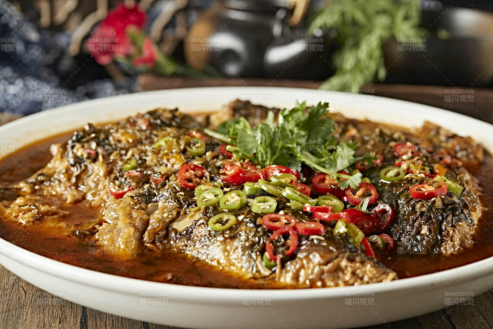 酱焖野生大鱼头图片